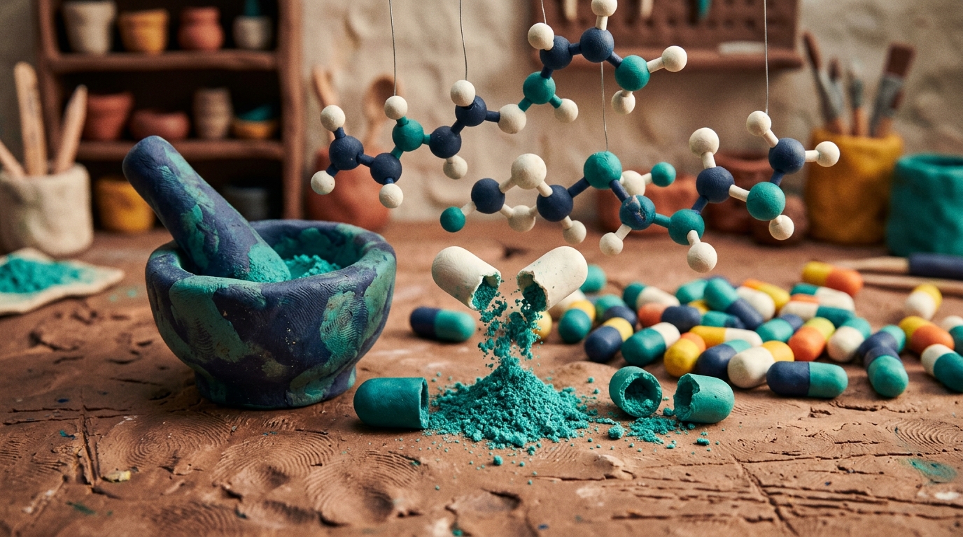 Custom Compounding - Split capsule with molecules