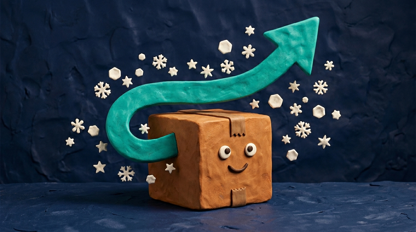 Step 4 - Clay shipping box with arrow